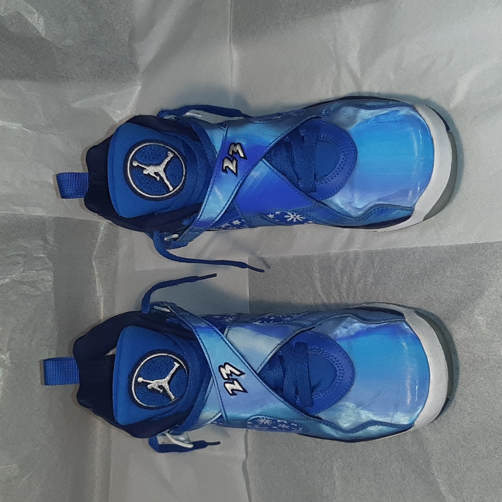 Jordan 8 Retro Sneakers 7Y = Women 8.5 = Men 7 - Picture 2 of 10